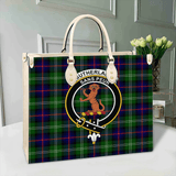 Clan Sutherland Modern Crest Tartan Leather Bag MC419