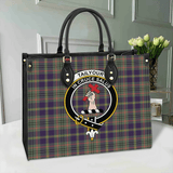 Clan Tailyour Crest Tartan Leather Bag MC422