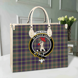 Clan Tailyour Crest Tartan Leather Bag MC422