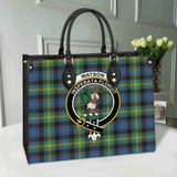 Clan Watson Ancient Crest Tartan Leather Bag MC436