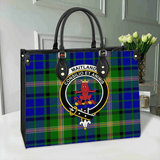 Clan Maitland Crest Tartan Leather Bag MC319