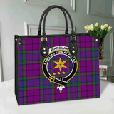 Clan Wardlaw Modern Crest Tartan Leather Bag MC435