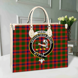 Clan Skene Modern Crest Tartan Leather Bag MC402