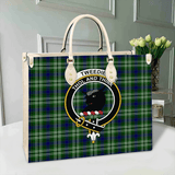 Clan Tweedside District Crest Tartan Leather Bag MC427