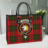 Clan Stewart of Appin Modern Crest Tartan Leather Bag MC415