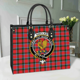 Clan Sinclair Modern Crest Tartan Leather Bag MC401