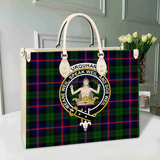 Clan Urquhart Modern Crest Tartan Leather Bag MC430