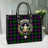 Clan Urquhart Modern Crest Tartan Leather Bag MC430