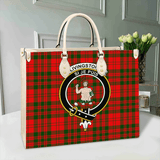 Clan Livingstone Modern Crest Tartan Leather Bag MC208