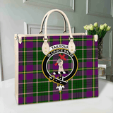 Clan Tailyour Weathered Crest Tartan Leather Bag MC423