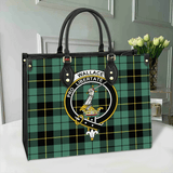 Clan Wallace Hunting Ancient Crest Tartan Leather Bag MC433