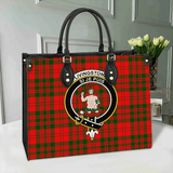 Clan Livingstone Modern Crest Tartan Leather Bag MC208