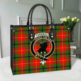 Clan Turnbull Dress Crest Tartan Leather Bag MC425