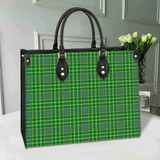 Clan Currie Tartan Leather Bag M116