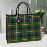 Clan Reid Green Tartan Leather Bag M477