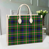 Clan Reid Green Tartan Leather Bag M477