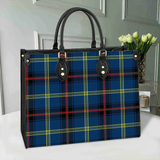 Clan Grewar Tartan Leather Bag M197