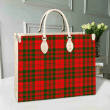 Clan Livingstone Modern Tartan Leather Bag M254