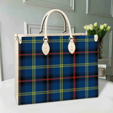 Clan Grewar Tartan Leather Bag M197