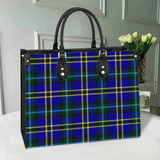 Clan Weir Modern Tartan Leather Bag M574