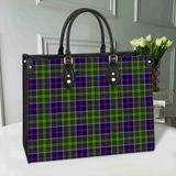 Clan Ayrshire District Tartan Leather Bag M19