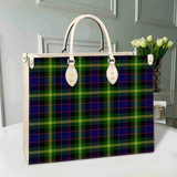 Clan Watson Modern Tartan Leather Bag M571