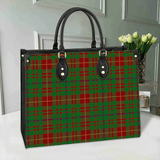 Clan Fulton Tartan Leather Bag M171