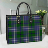 Clan Wishart Hunting Modern Tartan Leather Bag M579