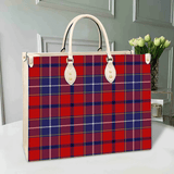 Clan Wishart Dress Tartan Leather Bag M578