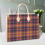 Clan Jacobite Tartan Leather Bag M227