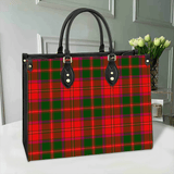 Clan Crief District Tartan Leather Bag M104