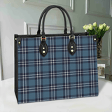 Clan Earl of St Andrews Tartan Leather Bag M140