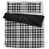 Scott Black & White Modern Tartan Bedding Set T499