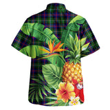 Clan Malcolm Modern Tartan Hawaiian Aloha Shirt Tropica Style WS400