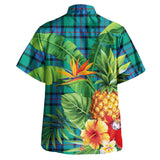 Clan Flower Of Scotland Tartan Hawaiian Aloha Shirt Tropica Style WS158