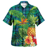 Clan Flower Of Scotland Tartan Hawaiian Aloha Shirt Tropica Style WS158