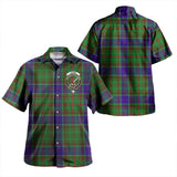 Clan Adam Crest Tartan Hawaiian Aloha Shirt WW2