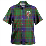 Clan Adam Crest Tartan Hawaiian Aloha Shirt WW2