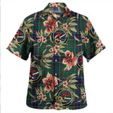 Clan Adam Modern Tartan Hawaiian Aloha Shirt WT9