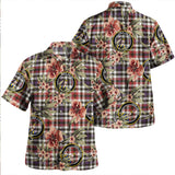 Clan Bell Border (Bell Southern Bell) Weathered Tartan Hawaiian Aloha Shirt WT103