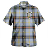 Clan Bell of the Borders Crest Tartan Hawaiian Aloha Shirt WW21