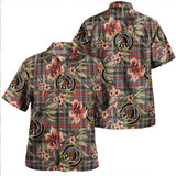 Clan Borthwick Weathered Tartan Hawaiian Aloha Shirt WT136