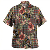 Clan Borthwick Weathered Tartan Hawaiian Aloha Shirt WT136