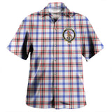 Clan Boswell Modern Crest Tartan Hawaiian Aloha Shirt WW26