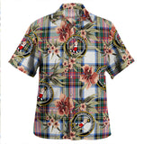 Clan Dennistoun Tartan Hawaiian Aloha Shirt WT390