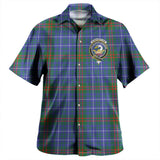 Clan Edmonstone Crest Tartan Hawaiian Aloha Shirt WW109