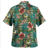 Clan Edmonstone Modern Tartan Hawaiian Aloha Shirt WT443