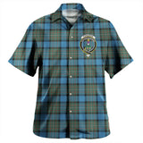 Clan Fergusson Ancient Crest Tartan Hawaiian Aloha Shirt WW118