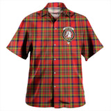 Clan Hepburn Crest Tartan Hawaiian Aloha Shirt WW170