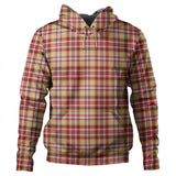 Clan Jacobite Old Sett Weathered Tartan Hoodie - K1856